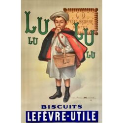 affiche lu vintage