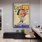 affiche lu vintage