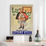 affiche lu vintage