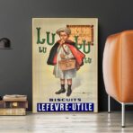 affiche lu vintage