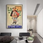 affiche lu vintage