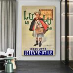 affiche lu vintage