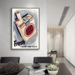affiche lucky strike