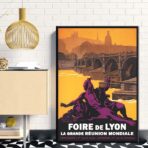 affiche lyon vintage