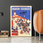 Affiche Vintage <br> Manon Des Sources – Image 3