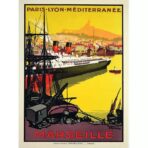 affiche marseille vintage