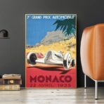 affiche monaco grand prix