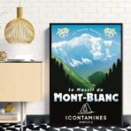 affiche mont blanc