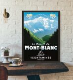affiche mont blanc