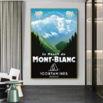 affiche mont blanc