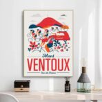 affiche mont ventoux vintage
