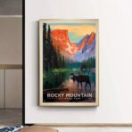 affiche montagne vintage