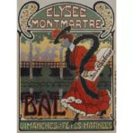 affiche montmartre vintage