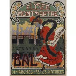 affiche montmartre vintage