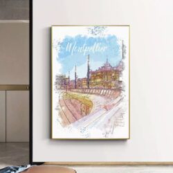 affiche montpellier vintage