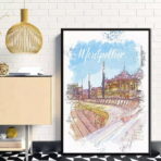 affiche montpellier vintage