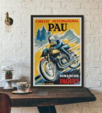 affiche moto vintage