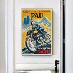 affiche moto vintage