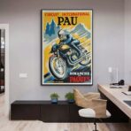 affiche moto vintage