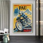 affiche moto vintage