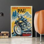 affiche moto vintage