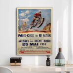 affiche motocross vintage