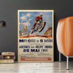 affiche motocross vintage