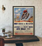 affiche motocross vintage