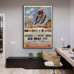 affiche motocross vintage