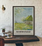 affiche normandie vintage