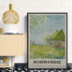 affiche normandie vintage