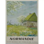 affiche normandie vintage