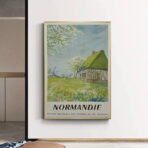 affiche normandie vintage