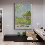 affiche normandie vintage