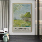 affiche normandie vintage