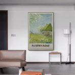affiche normandie vintage