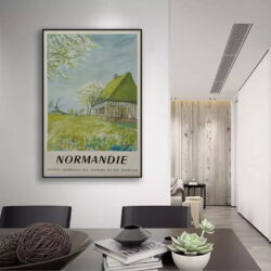 affiche normandie vintage