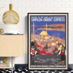 affiche orient express vintage