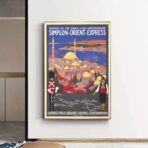 affiche orient express vintage