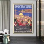 affiche orient express vintage