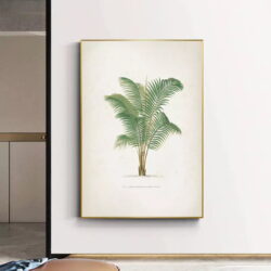 affiche palmier vintage