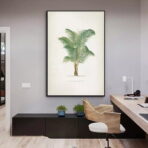 affiche palmier vintage