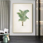 affiche palmier vintage