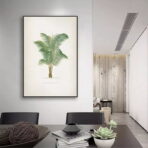 affiche palmier vintage