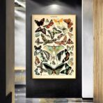 affiche papillon vintage