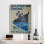 affiche paquebot vintage