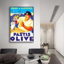 affiche pastis olive