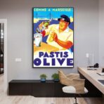 affiche pastis olive