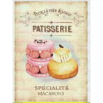 affiche patisserie vintage