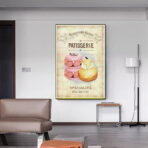 affiche patisserie vintage